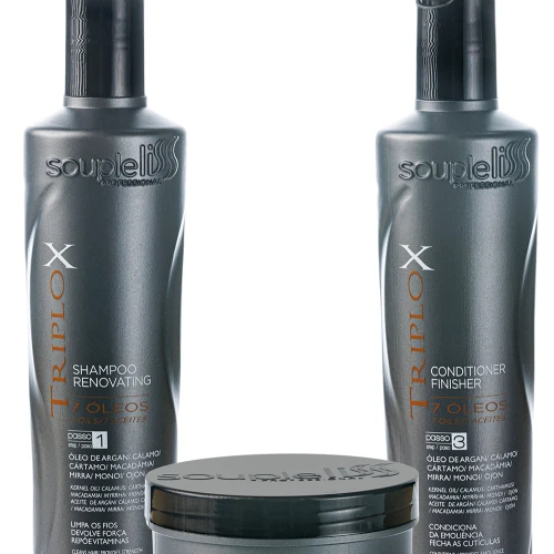 Set Triplox (Șampon 300ml + Condiționer 300ml + Mask 300ml)